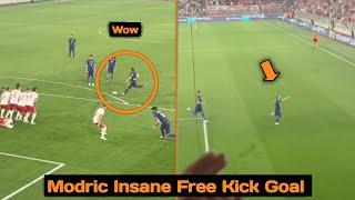 Luka Modric Insane Free kick Goal vs Poland  | Croatia 1-0 Poland