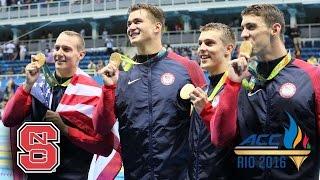 Ryan Held, Michael Phelps Win Olympic Gold In 4x100 Freestyle