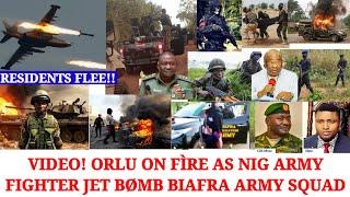 Orlu On Fìre As Nig Aŕmy Bømb Biafra Ařmy, Dèstroy Many Buildings, Villagers Flèè-Videos