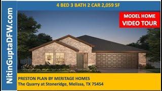 The Quarry At Stoneridge Meritage Homes Preston Plan | Melissa New Home Tours | Model Home Tour |