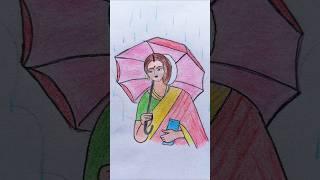 Beautiful Women Drawing ️ #art #artzritesh #drawing #shorts