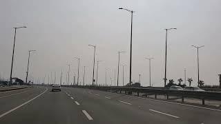 This is the route of Mumbai Coastal Road from Bandra to Nariman Point.