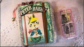 Flip through - Peter Rabbit a Junk journal  (post binding) swap with @Anaswonderland3