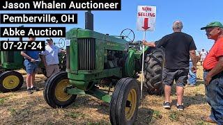 Results - John Deere 3020 Powershift | 70 | 60 Tractors - JD 300 Corn Picker - Abke Auction 07-27-24