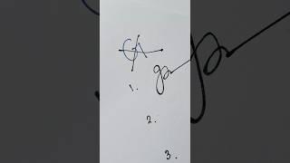 How to learn signature letter G #signature #trending #viral #shorts