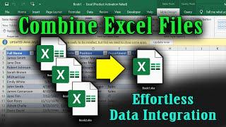 How to COMBINE Multiple Excel Files into ONE (Easiest way)