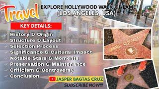 HOLLYWOOD WALK OF FAME | LOS ANGELES USA | TRAVEL | EXPLORE