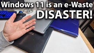 Microsoft Windows 11 is going to create a MOUNTAIN of e-waste! #RANT