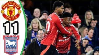 Ipswich Town vs Manchester United 1-1 - All Goals & Highlights | Premier League 2024/25