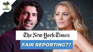 Will The NY Times Motion to Dismiss Baldoni's Lawsuit Succeed? #blakelively #justinbaldoni #podcast