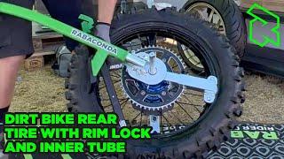 Does it change? Dirt Bike Rear Tire with Rim lock and inner tube - First attempt