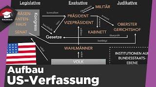 Aufbau der US-Verfassung einfach erklärt - Verfassung der Vereinigten Staaten von Amerika erklärt!