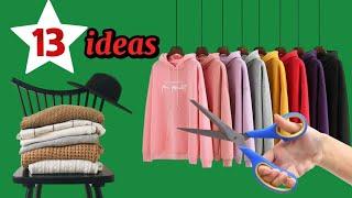 13 BEST OLD CLOTHES RE-USE IDEAS ‼️Make new clothes at zero cost ‼️