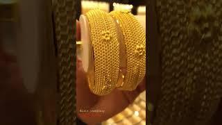 Beautiful broad bangles || gold || jewellery || #shorts #viral #trending