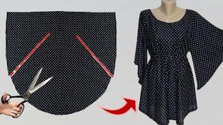 You Don't Have to Be a Tailor ! Sewing Dresses This Way Is Easy And Fast !