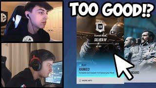 When PROS Smurf in Rainbow Six Ranked... (INSANE)