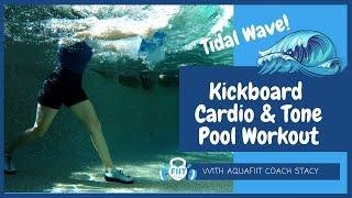 Water Aerobics Workout - Kickboard Cardio & Toning ANYONE can do!