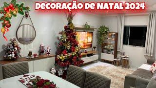 DECORAMOS A SALA PARA O NATAL  MONTAMOS A ÁRVORE E ELA FICOU MARAVILHOSA NATAL 2024