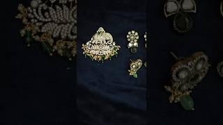 Victorian cz pendant with mix n match earrings//9381896139//#divya #victoria #cz#earrings#customized