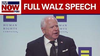 FULL SPEECH: Tim Walz speaks at Human Rights Campaign dinner  | LiveNOW from FOX