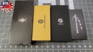 Unboxing 4 New Knives In For Review