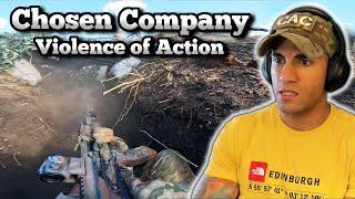 Marine reacts to Chosen Company - Violence of Action (Part 1)