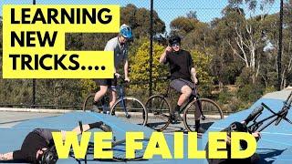 WE ATTEMPTED TO LEARN FIXIE TRICKS (we failed) - Fish & Chips fixed gear