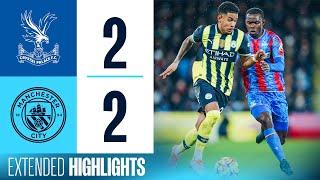 EXTENDED HIGHLIGHTS | Crystal Palace 2-2 Man City | City come back TWICE to take a point!