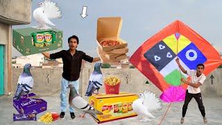 Monster Kite Vs 3 Eating Challenge With Win Kabooter | Kite