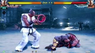 Tekken7 FR Heihachi Rage Drive combo + α