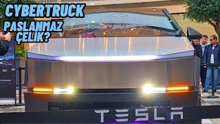 KURŞUN GEÇİRMEZ CYBERTRUCK TÜRKİYE'DE | İNCELEDİĞİM EN TUHAF ARABA ! TESLA CYBERTRUCK