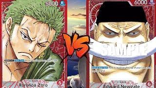 Zoro Vs Whitebeard | One Piece Tcg | Op02 Tournament Gameplay | In Person Gameplay