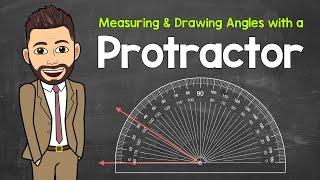 How to Use a Protractor | Measuring and Drawing Angles with a Protractor |  Math with Mr. J