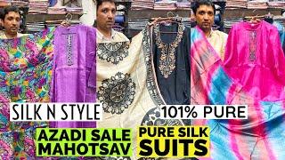 Silk n Style Brings You Super Stunning Pure Silk Mark Suits, Chinon & Crepe Tops at Factory Prices.