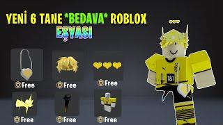 YENİ 6 TANE *BEDAVA* ROBLOX EŞYASI