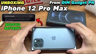 Unboxing iPhone 12 Pro Max from DIM Gadget PH - Boosted Battery?