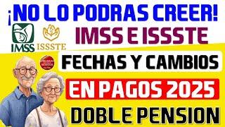 Aviso urgentePensionado IMSS E ISSSTE conoce las fechas y cambios en pago de febrero 2025