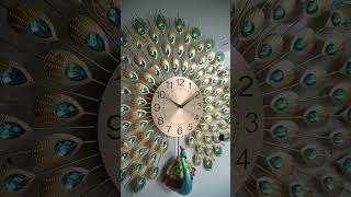 Metal Peacock Clock️| Mudras Home Decor Store in Velachery, Chennai | Gifts, Handicrafts #shorts