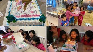 Rahma ki 7th Birthday|Birthday celebration|unicorn cake|Anaya and Rahma