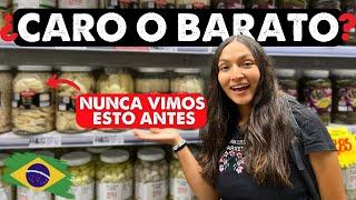 COLOMBIANOS visitando un MERCADO en BRASIL | ¿Barato? o ¿Caro?