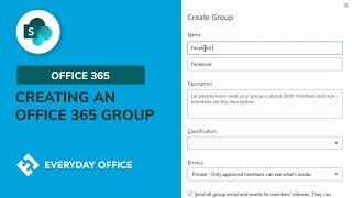 Creating Office 365 Groups