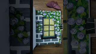 Beautiful Window Painting #art #shorts #shortsfeed #youtubeshorts #creative #flowers