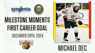 OHL Milestone | First Career Goal | Michael Dec