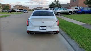 Cadillac Ct4V 3in catback exhaust (cold start)