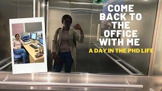 PhD day in the life | Come back to the office with me | Final year PhD student reflection