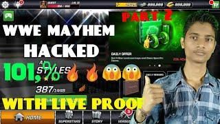 unlimited money and gold coin in WWE mayhem | with live demo | tech by vineet