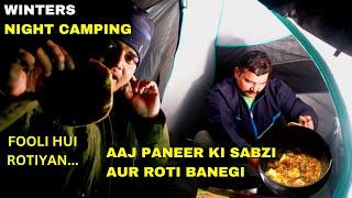 Night Camping In Uttarakhand Forest | Camping In India | Om Parvat Ride in Winters