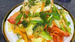 DELICIOUS, SIMPLE, HEALTHY SALAD WITH BROCCOLI AND CABBAGE, NO EXCESS WEIGHT MINUS 10 KG