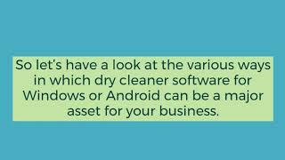 Dry Cleaners POS System