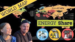 Global Energy Consumption [1965-2023] | World Map Visualization: Fossil Fuels, Renewables & Nuclear